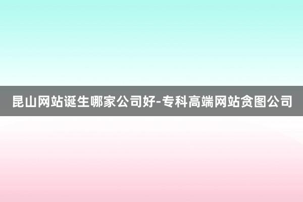 昆山网站诞生哪家公司好-专科高端网站贪图公司
