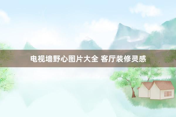 电视墙野心图片大全 客厅装修灵感